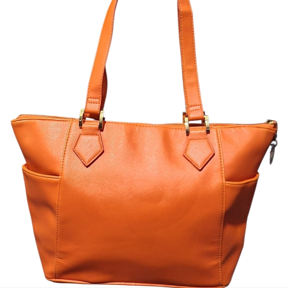 IMAN Bright Orange Tote Bag - Picture 2 of 13